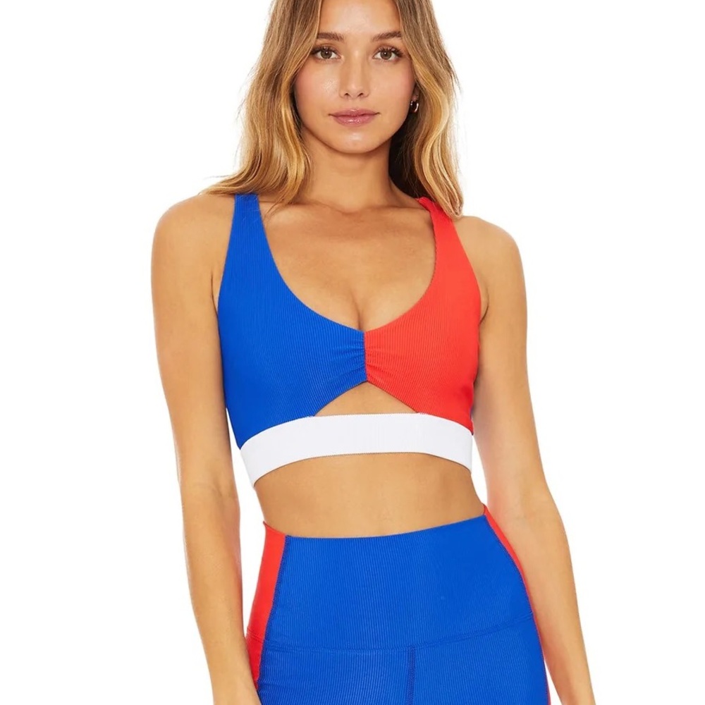 NEW Beach Riot American Colorblock Mila Top